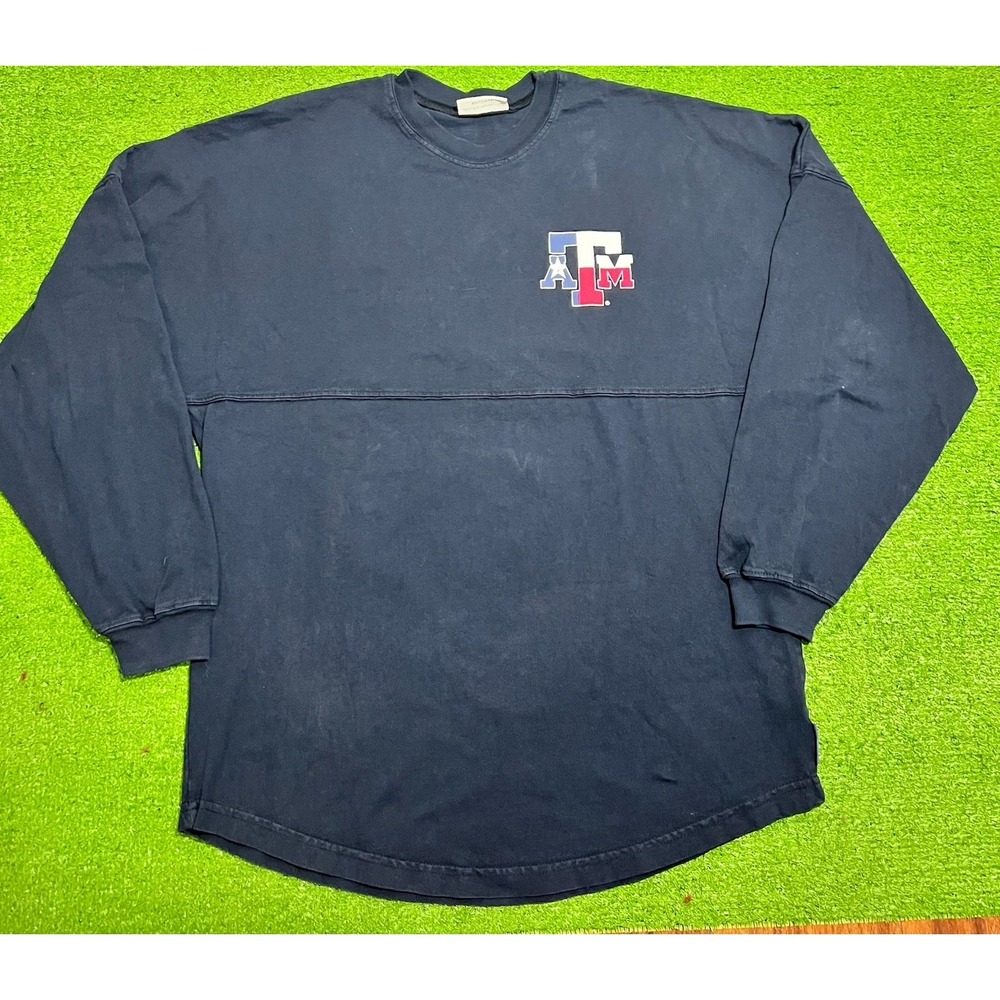Vintage Texas A&M  Shirt SM Aggie Texas Flag Spirit Jersey Oversized Baggy Y2K‎